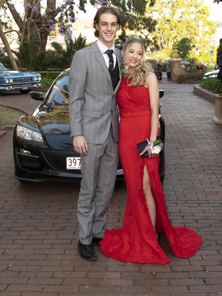 Katelyn Edwards and her partner Brock Yarrow. Students from The Flexi School celebrated their graduation with a formal at Gips.