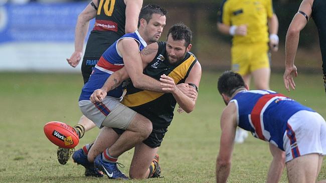 MPNFL football Seaford vs Mornington at Miles Reserve, Seaford. Picture: Chris Eastman