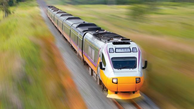 A trip between Melbourne and Geelong would take just 32 minutes on the fast rail line.