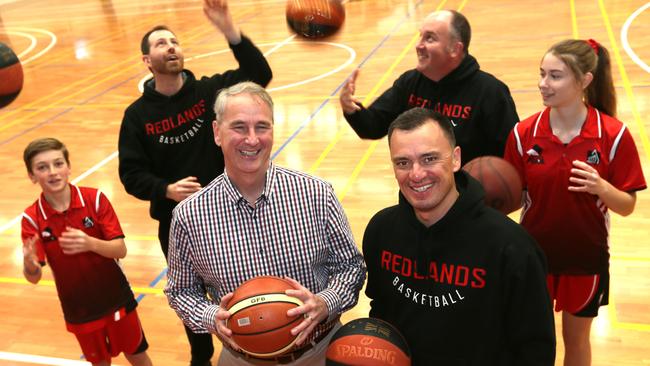 RedCity Roar GM Peter Pollock with President Jason Fiddes. Picture: AAP/Richard Waugh