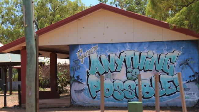 On the main street of Mornington Island in the Gulf of Carpentaria. Picture: Peter Carruthers