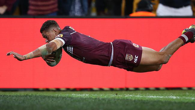 Dane Gagai scored two tries in a man-of-the-match performance for Queensland. Picture: Getty Images