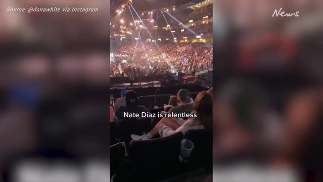 Nate Diaz causes the mother of all flinches