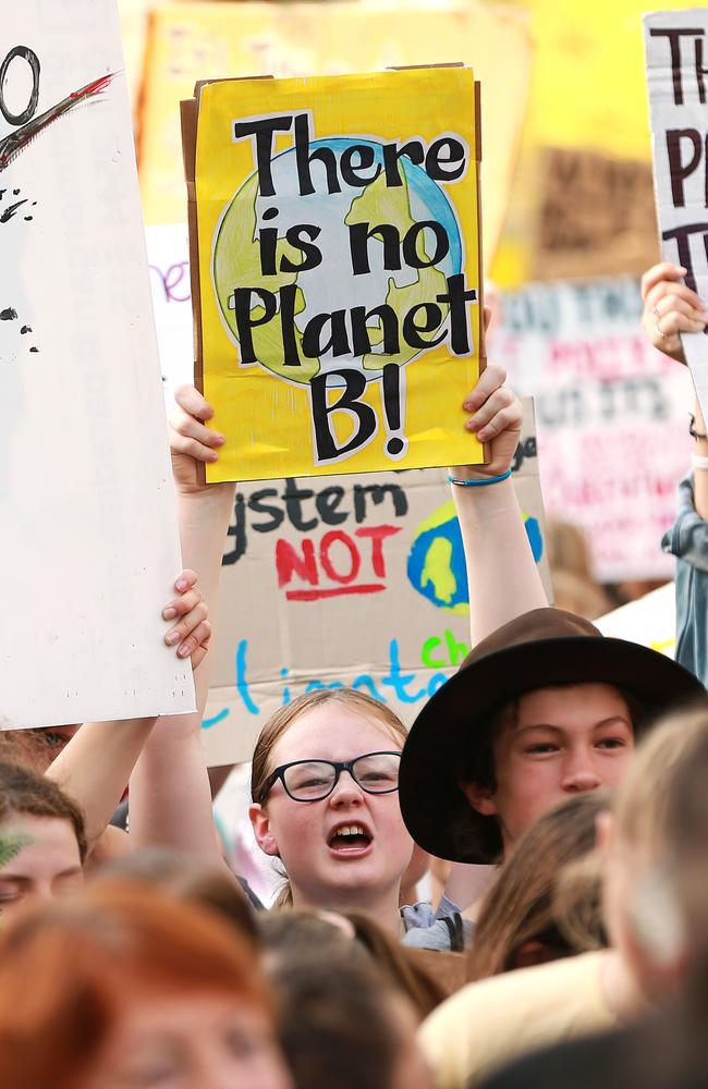 Australian students will take to the streets of Sydney today, taking time off school for the strike. Picture: Getty