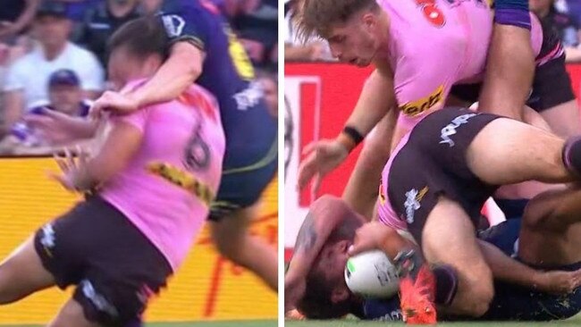 The rulings on these tackles left pundits fuming. Image: Fox Sports