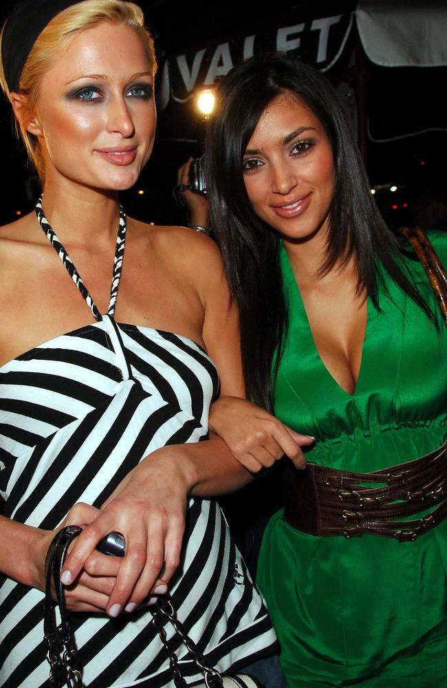 Paris Hilton and friend Kim Kardashian go to Shag nightclub in Hollywood