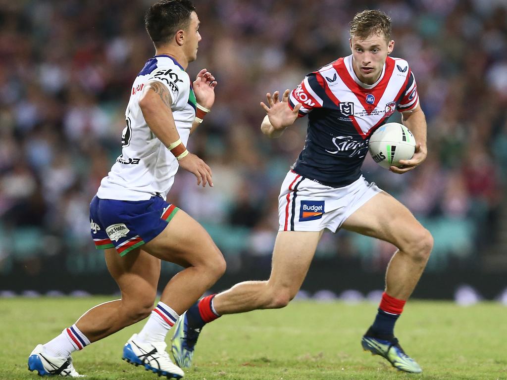Young playmaker Sam Walker excelled on debut for the Sydney Roosters against the Warriors. Picture: Jason McCawley/Getty Images.