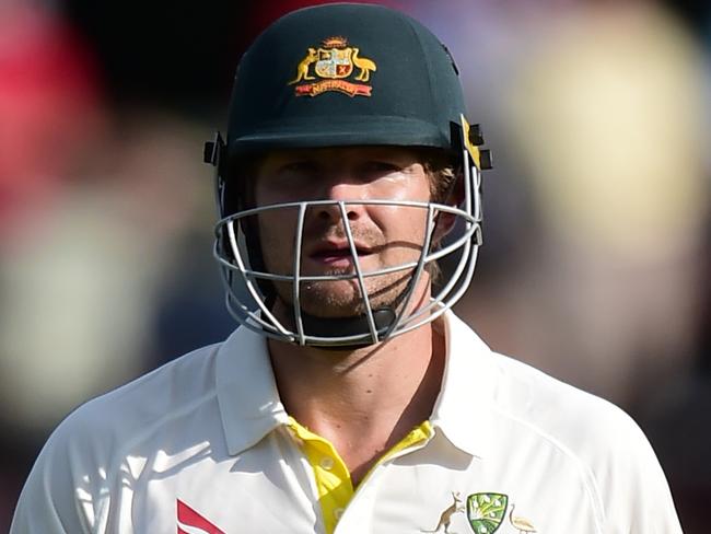 CANTERBURY, ENGLAND - JUNE 27: Shane Watson of Australia walks off the pitch after being dismissed during day three of the tour match between Kent and Australia at The Spitfire Ground, St Lawrence on June 27, 2015 in Canterbury, England.. (Photo by Alex Broadway/Getty Images)