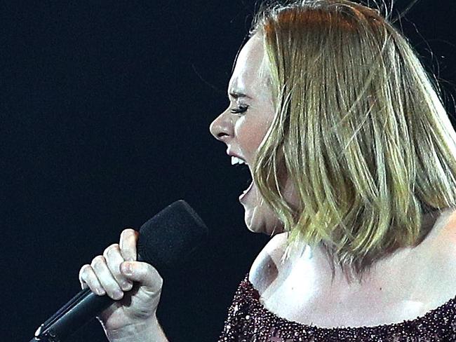 MELBOURNE, AUSTRALIA - MARCH 18: Adele performs at Etihad Stadium on March 18, 2017 in Melbourne, Australia. (Photo by Graham Denholm/Getty Images)