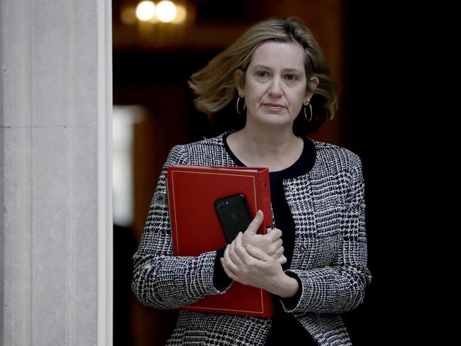 Potential kingmaker Amber Rudd. Picture: AP 