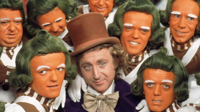 Gene Wilder hanging out with the orange pranksters.