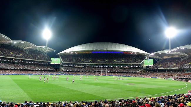 A big 70 per cent of voters in our facebook poll want to see the Grand Final played at Adelaide Oval. Picture: Bianca De Marchi