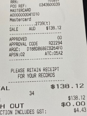 $138 on groceries for the week is pretty good. Source: supplied .