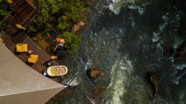 The river creates a constant soundtrack at Shinta Mani Wild.