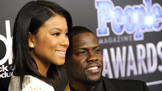 Eniko Parrish and Kevin Hart.