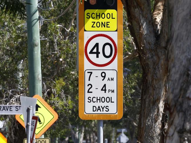 BRISBANE, AUSTRALIA - NewsWire Photos JANUARY 23, 2023: New fixed speed cameras  inside flashing school zone signs will be switched on for the first time on January 23 across Queensland. Picture: NCA NewsWire/Tertius Pickard