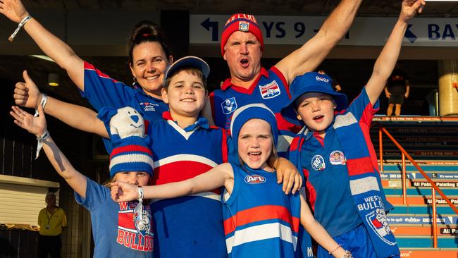 Rolls family at the Gold Coast Suns v Western Bulldogs 2025 AFL match at TIO Stadium. Picture: Pema Tamang Pakhrin