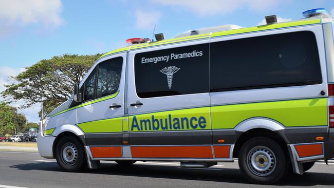 A man has been rushed to a Sunshine Coast hospital in a serious condition with a head injury following a crash between a bicycle and a car. Picture: Heidi Petith