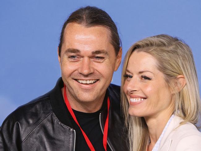 Madeleine West with her former partner, chef Shannon Bennett. Picture: Getty