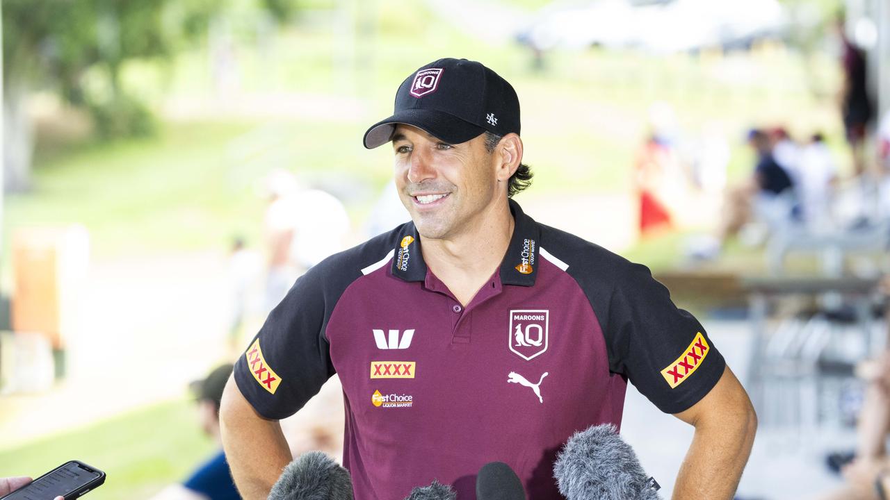 Slater invited both Ponga and Walsh to the Maroons 34-man Maroons bonding camp in Brisbane. Picture: Richard Walker