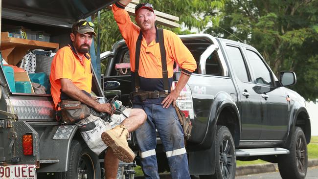 More and more tradies are choosing the US vehicles over traditional utes. Picture: AAP Image/Claudia Baxter