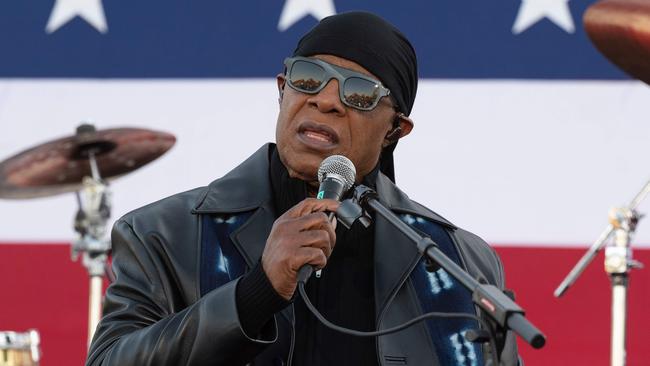 Stevie Wonder performed at a Biden and Harris event on the weekend. Picture: JIM WATSON / AFP.