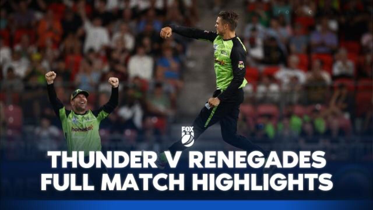 Thunder v Renegades: Match Highlights