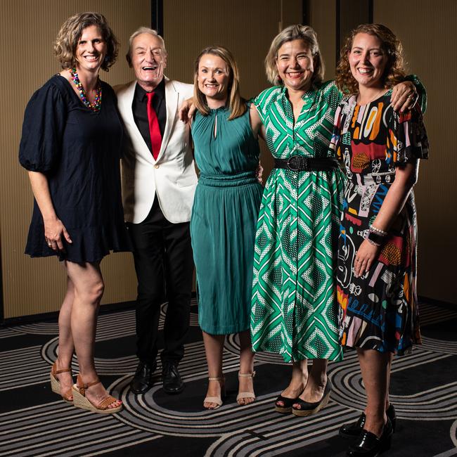 Year 12 English teachers: Samantha Coles, Jane Secrett, Stephen Devine, Kate Grant and Lottie Eakins