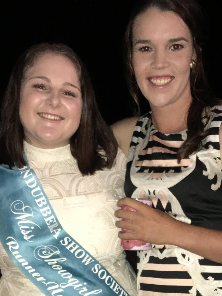 2016's Miss Showgirl Laura Maeyke, Bec O'Brien at the 2017 Mundubbera Showgirl.