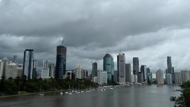 Brisbane will cop heavy rainfall and hailstones are expected in other parts of QLD, according to the bureau. Picture: Liam Kidston.