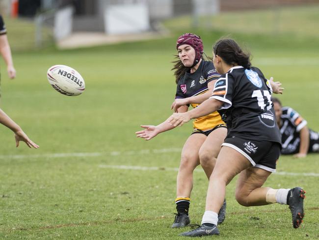 Bonnie Zappa of Gatton against Oakey. Picture: Kevin Farmer.