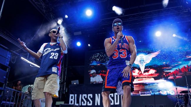 Bliss n Eso on stage at GC500 on Friday. Picture: Supplied