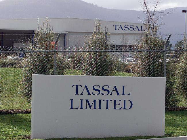 Fisheries Industry Tassal Limited factory at Huonville.