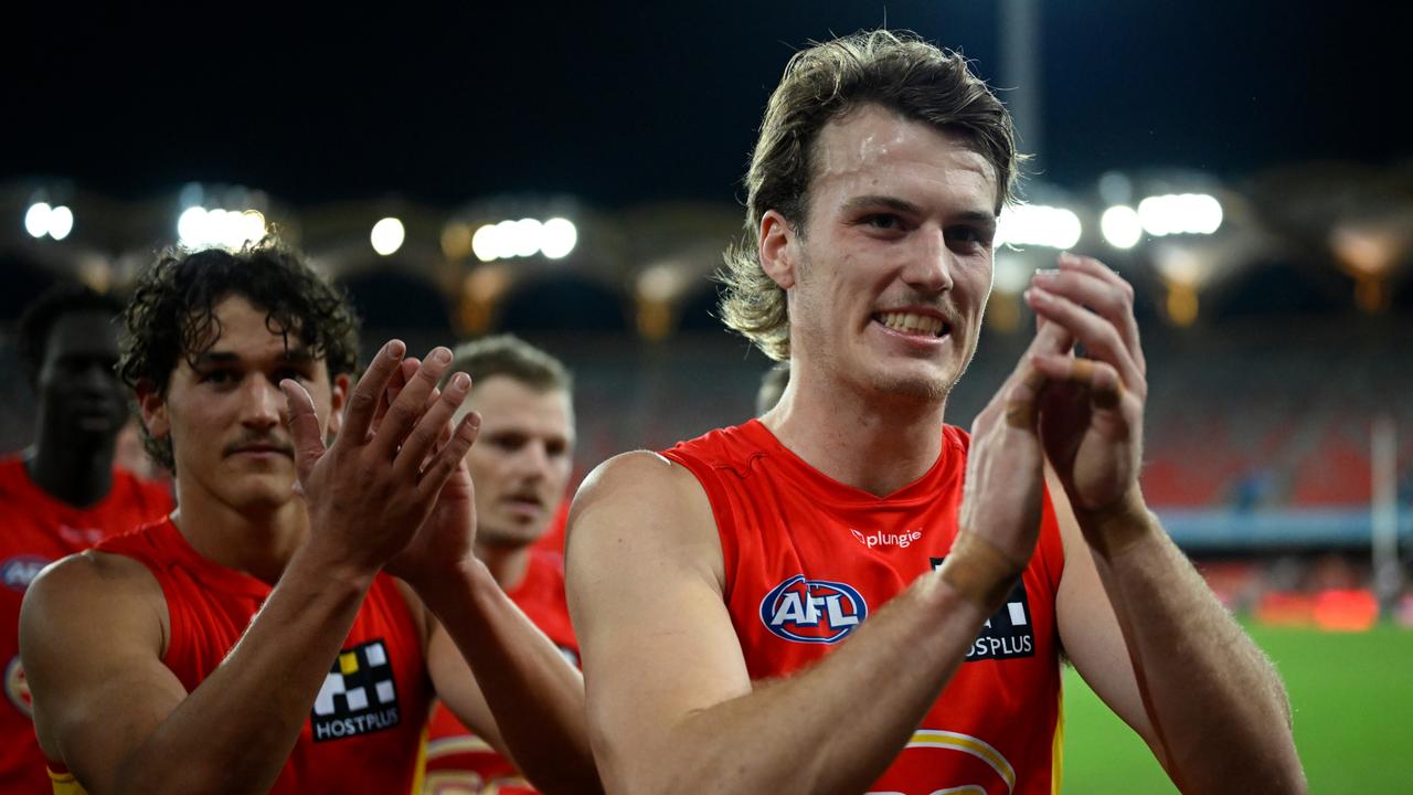 Charlie Ballard is on track to break the intercept marks in a season record. Picture: Matt Roberts/AFL Photos