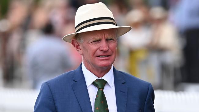 MELBOURNE, AUSTRALIA - FEBRUARY 20: Trainer Phillip Stokes is seen during Blue Diamond Stakes Day at Caulfield Racecourse on February 20, 2021 in Melbourne, Australia. (Photo by Vince Caligiuri/Getty Images)