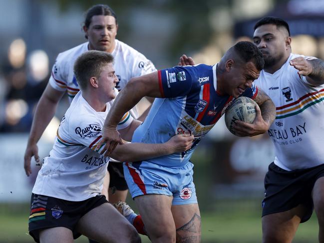 Vondel Williams-Liolevave in action for Dora Creek. Berkeley Vale Panthers v Dora Creek Swampies first grade in round eight of the 2024 Central Coast Rugby League competition at Ted Doyle Oval June 9, 2024. Picture: Michael Gorton