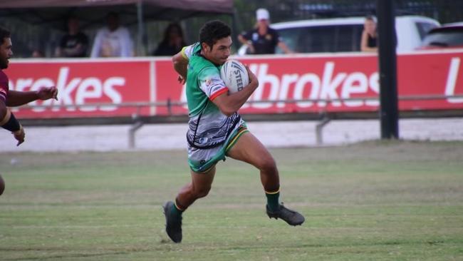 Northern United Dirawongs fullback Hezekiah McKenzie was once again in the thick of the action. Photo: Cee Bee's Photos.