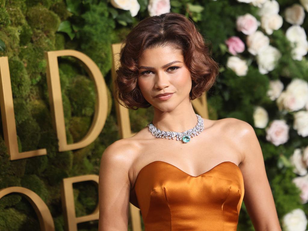 Actress and singer Zendaya graces the Golden Globes red carpet. Picture: AFP