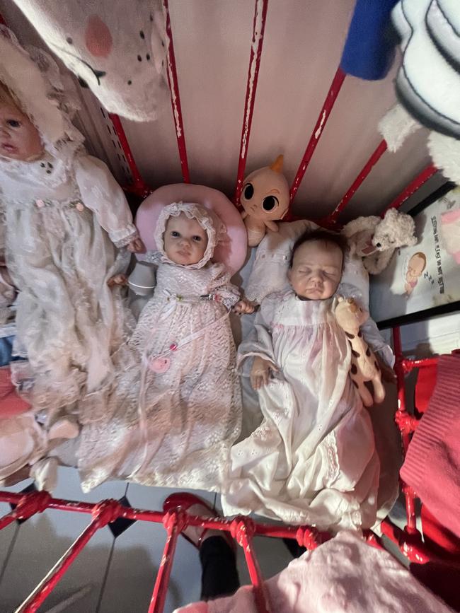 Dolls at Maryborough's Haunted Doll Museum.