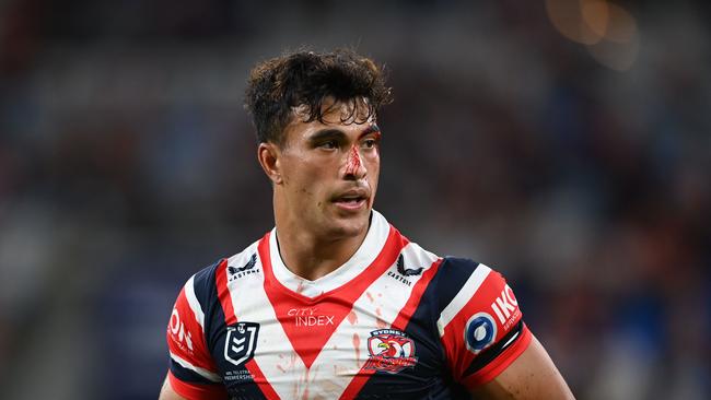 NRL 2024 RD07 SYDNEY ROOSTERS V STORM: Joseph Akuso-Suaalii Picture: NRL Photos