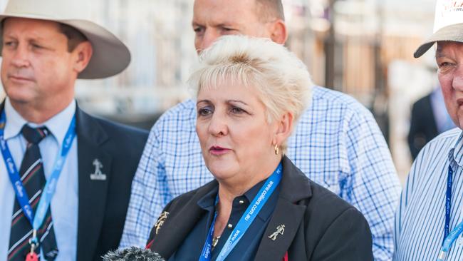 The member for Capricornia, Michelle Landry (pictured in front of Tony Abbott), is another who prefers to campaign without the former PM.