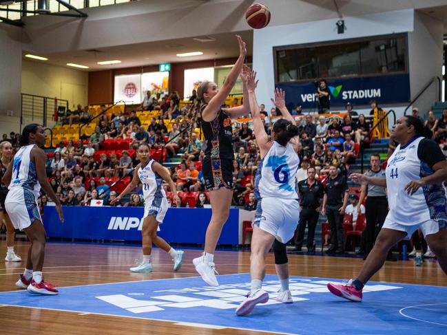 The Darwin Salties defeated Cairns Dolphins in Round 1 of the NBL1 North season 103-68. Picture: Pema Tamang Pakhrin