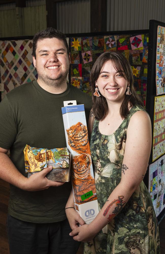 Hayden Lever and Vanessa Leeson at Craft Alive at The Goods Shed, Saturday, August 24, 2024. Picture: Kevin Farmer
