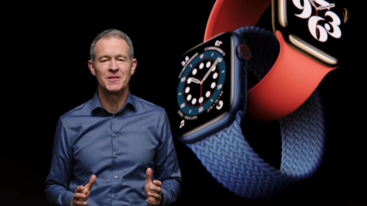 Apple COO Jeff Williams introducing the Apple Watch Series 6.