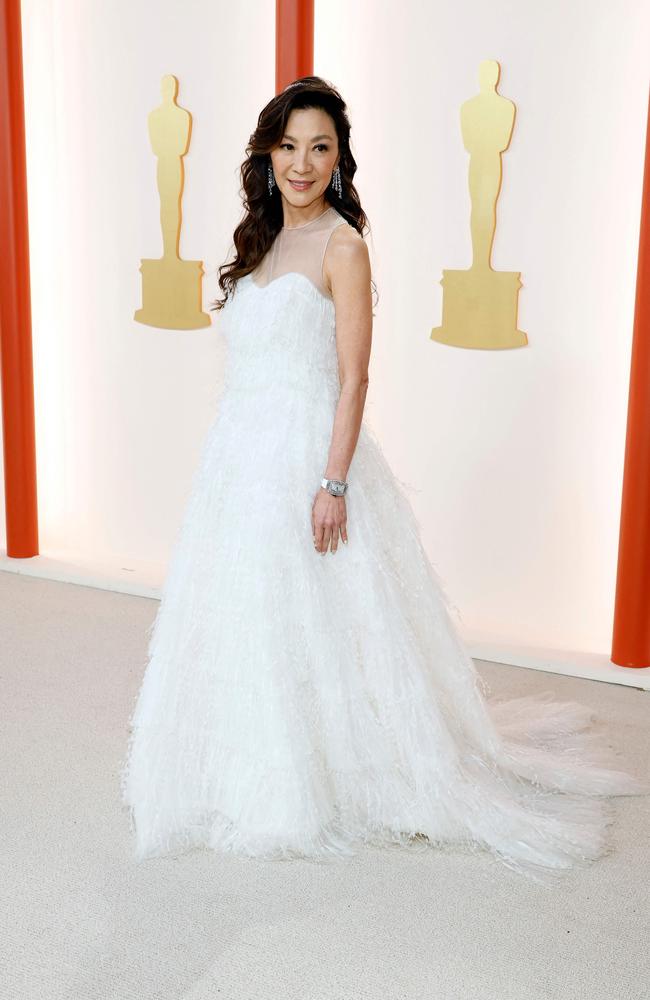 Michelle Yeoh in Dior Couture. Picture: Getty Images