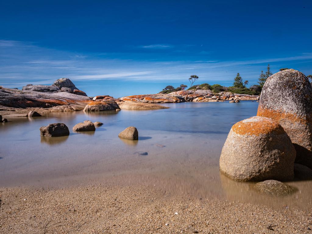 Binalong Bay, Bay of Fires. Picture: Ron Rainbow Your Focus on Tasmania ***ONE TIME USE ONLY***