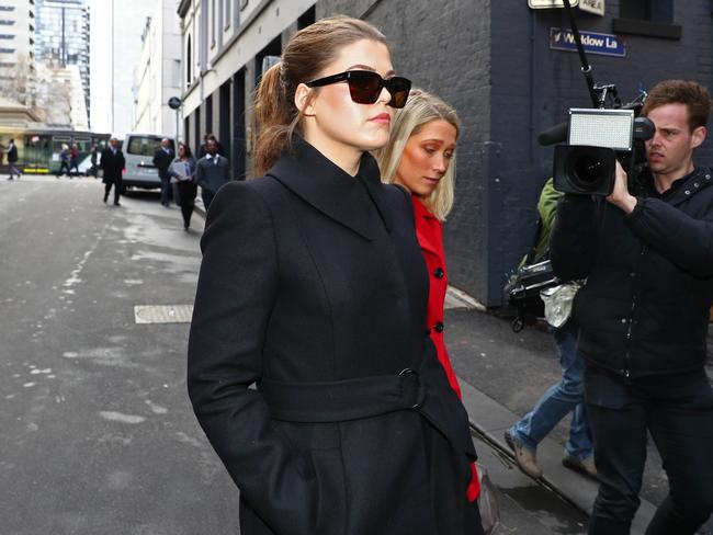 Ms Gibson leaves the Federal Court in Melbourne in June 2019. Picture: Aaron Francis/The Australian