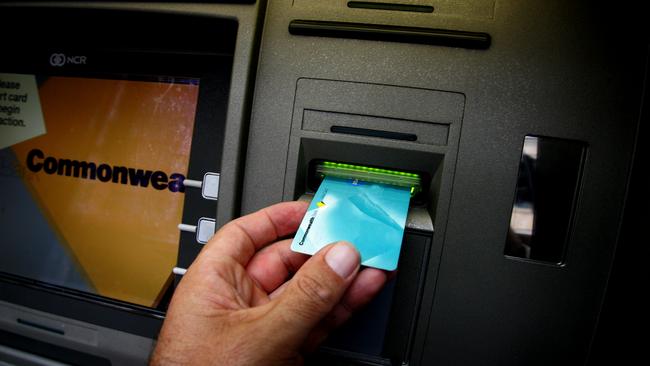 Commonwealth Bank generic pix - customers - ATMs ( automatic Teller Machines) - credit card - buildings exterior highrise - sign 