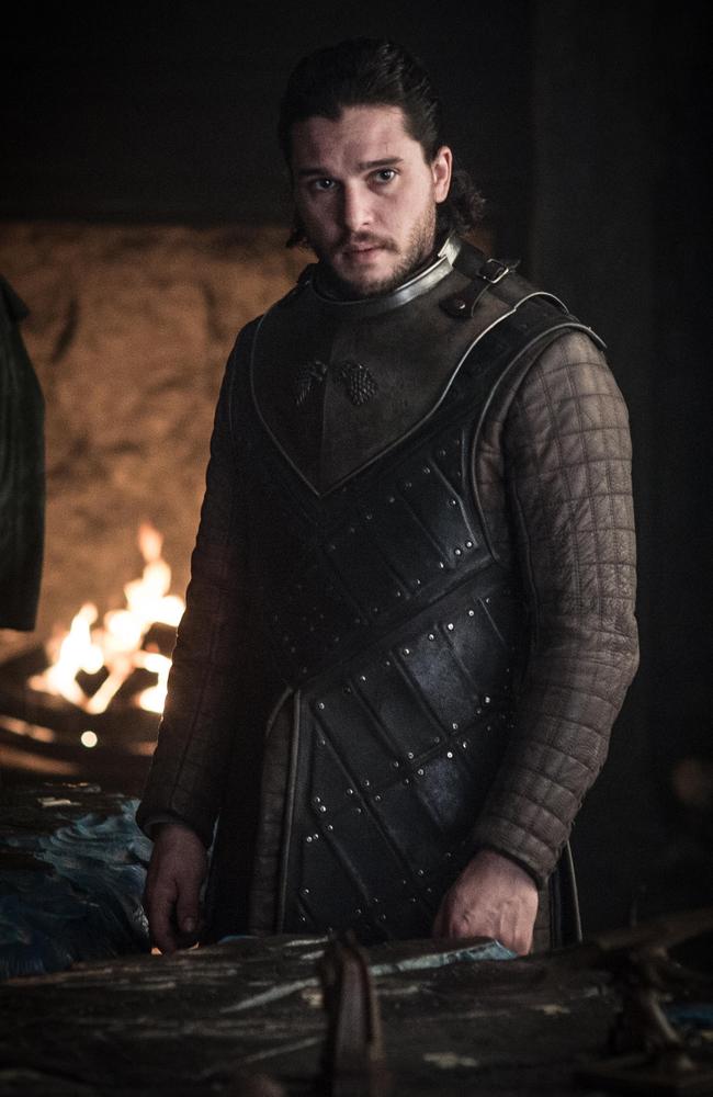 Determined ... Kit Harington as Jon Snow in a scene from the season seven Game of Thrones finale. Picture: HBO