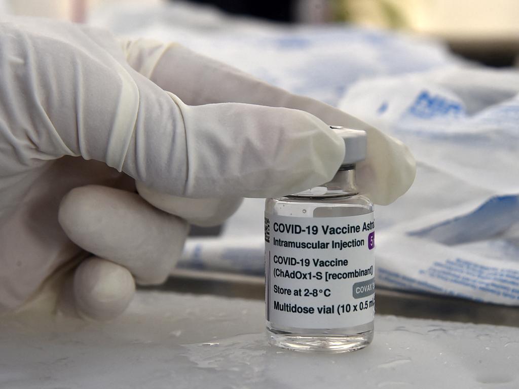 A woman has died in NSW after receiving the AstraZeneca vaccine. Picture: Ryad Kramdi/AFP